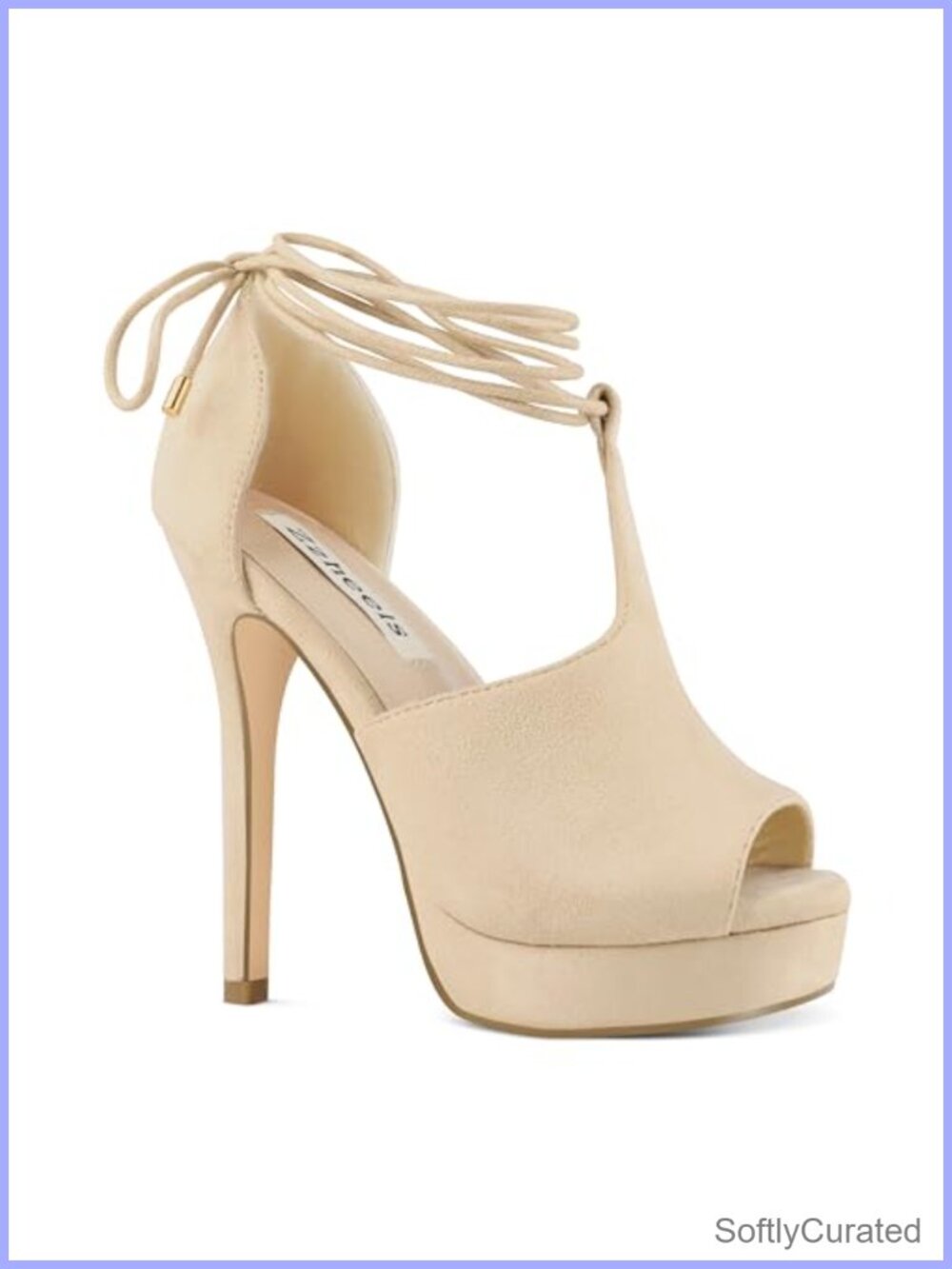 Peep Toe Platform High Heel Stiletto Sandals Lace Up